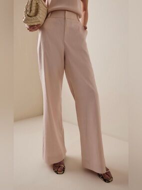 Favorite Daughter | The Jones Linen Wide Leg Pant | Pale Pink